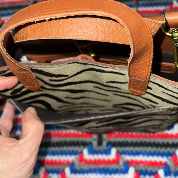 Madewell zebra calf hair small crossbody - Picture 12 of 16